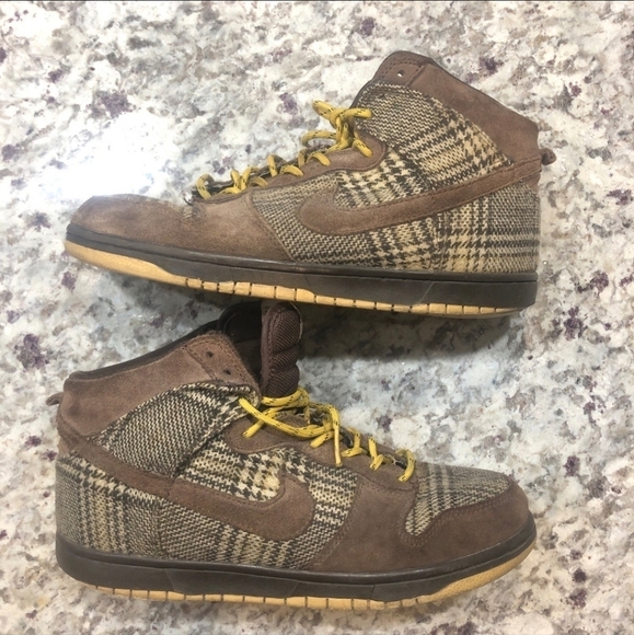 Nike Other - COPY - Size 9.5 - Nike SB Dunk High Tweed